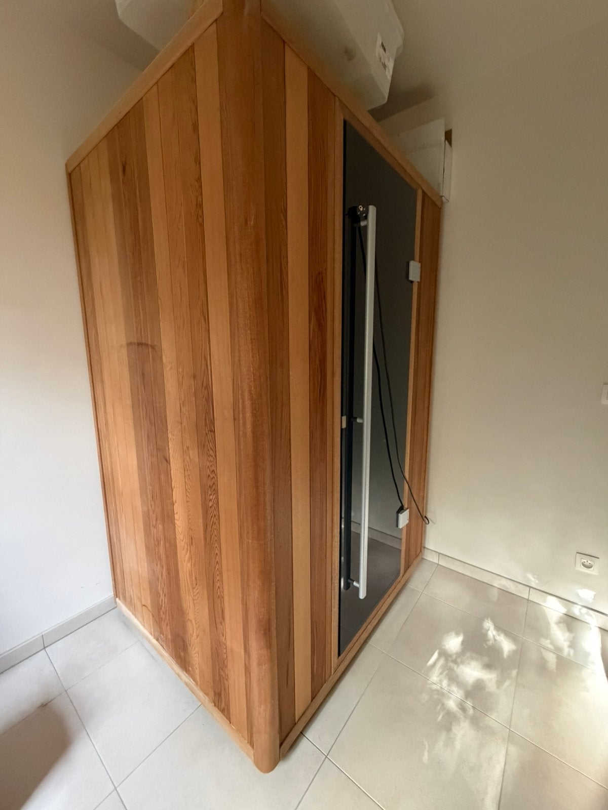 Cederhout infrarood sauna - zo goed als nieuw, Ophalen, Zo goed als nieuw, Infrarood, Complete sauna
