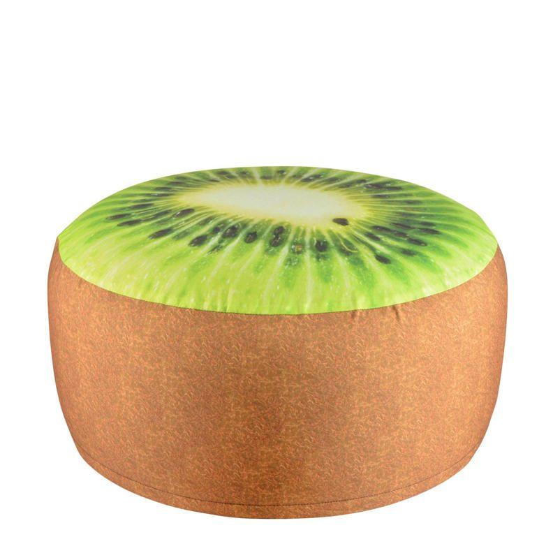 Tuinpoef Opblaasbaar - Waterbestendig - Kiwi, Rond, Minder dan 50 cm, Ophalen of Verzenden, Zo goed als nieuw