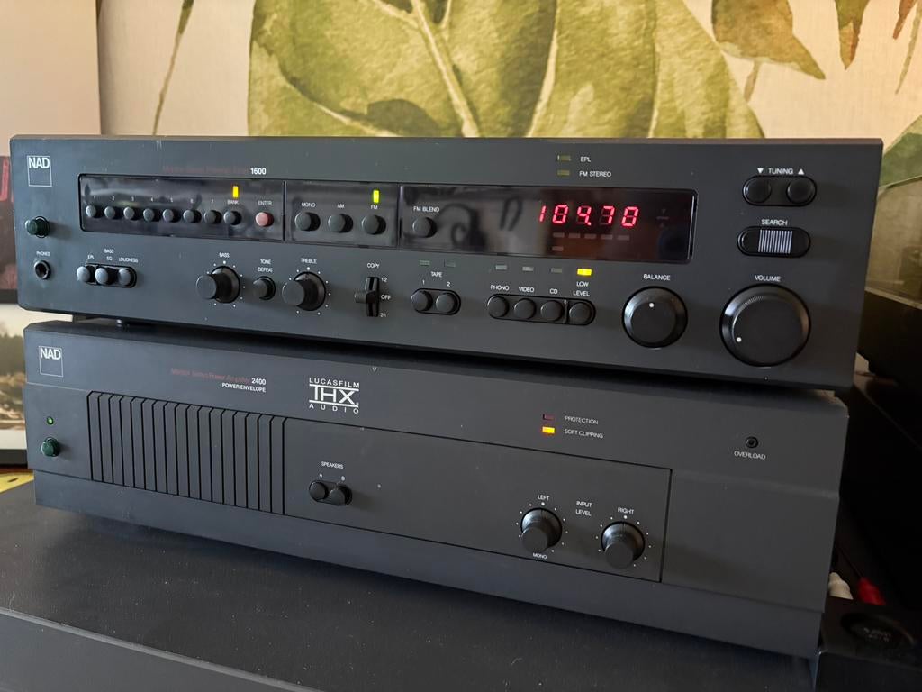 AMPLI & PRÉ-AMPLI TUNER NAD 2400 + NAD 1600  TOP CONDITIONS, Enlèvement, Comme neuf, Audio
