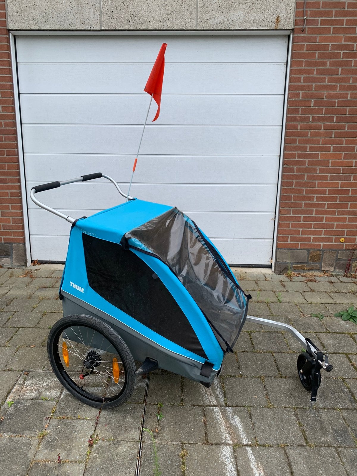 Thule Coaster XT 2-in-1 Fietskar incl. Baby Support, Ophalen, Gebruikt, Kinderkar, 20 tot 40 kg