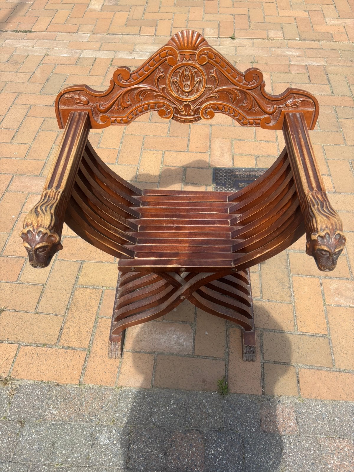 Savonarola stoel, Antiek en Kunst, Antiek | Meubels | Stoelen en Sofa's, Ophalen
