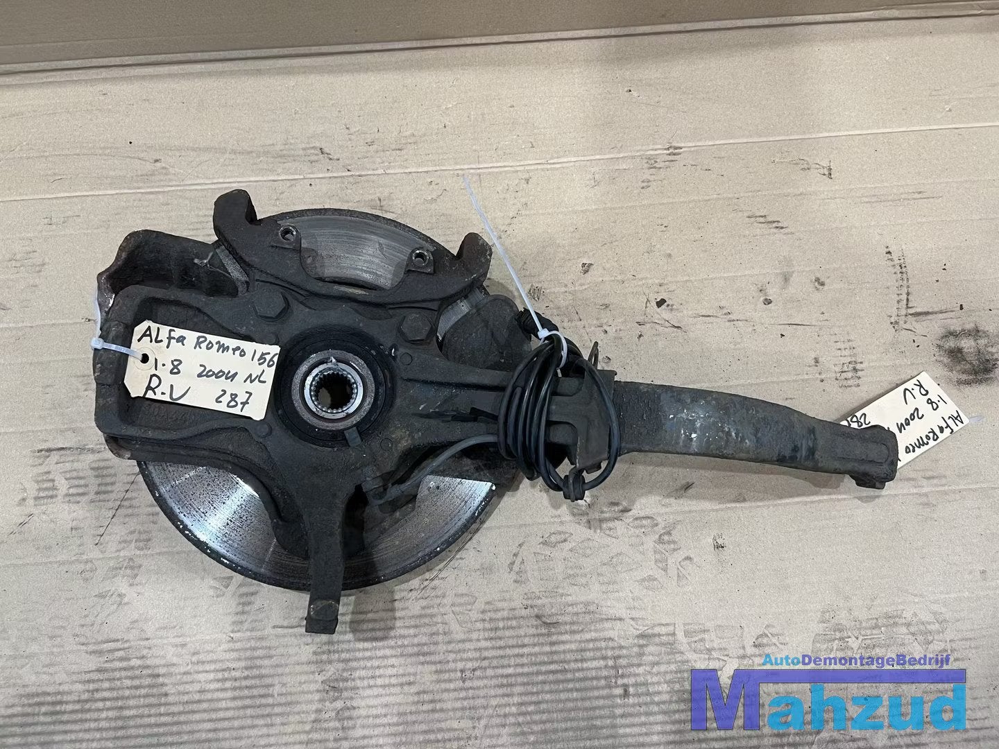 ALFA ROMEO 156 rechts voor fusee wiellager poot 1997-2005, Gebruikt, Dpofca@stellantis.com, Stellantis Europe S.p.A., Alfa Romeo