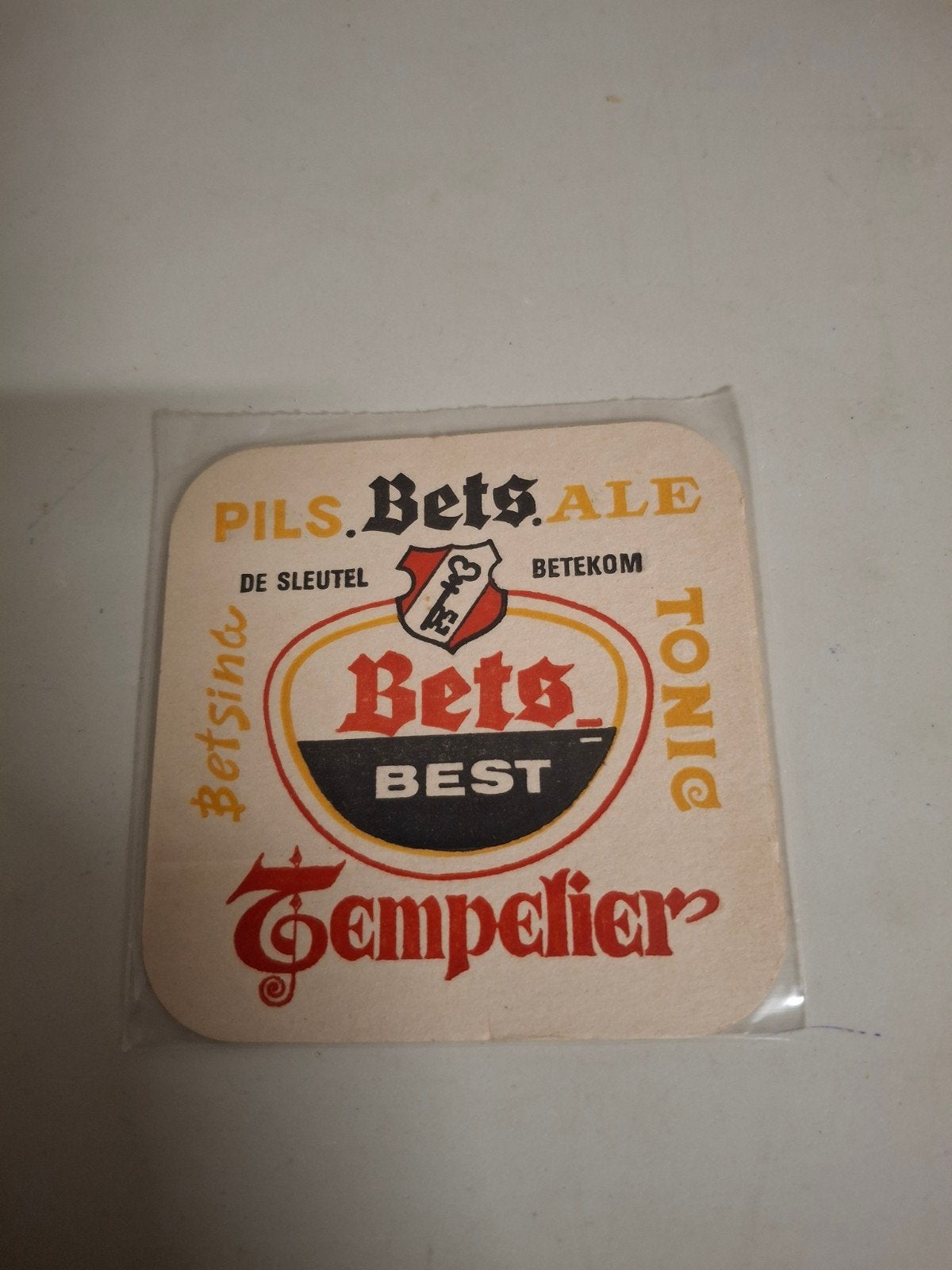 oud bierviltje bets tempelier, Verzamelen, Ophalen of Verzenden