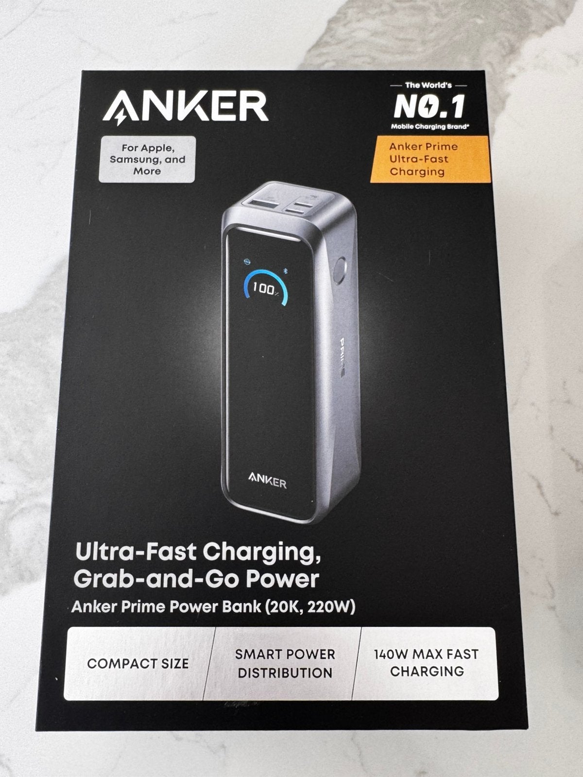Anker prime powerbank 20k 220w, Telecommunicatie, Powerbanks, Ophalen, Nieuw