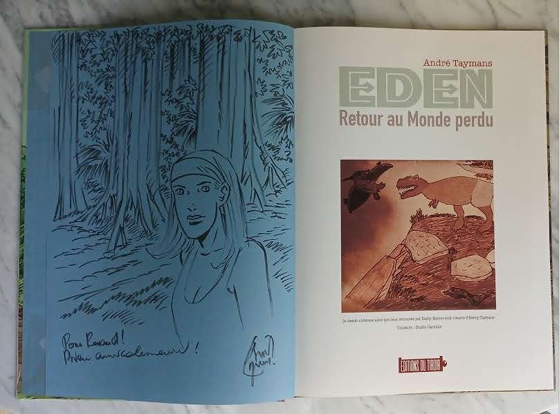 BD Eden 1 Retour au Monde perdu EO Neuf Dédicace Taymans, Boeken, Stripverhalen, Nieuw, Eén stripboek, Ophalen of Verzenden