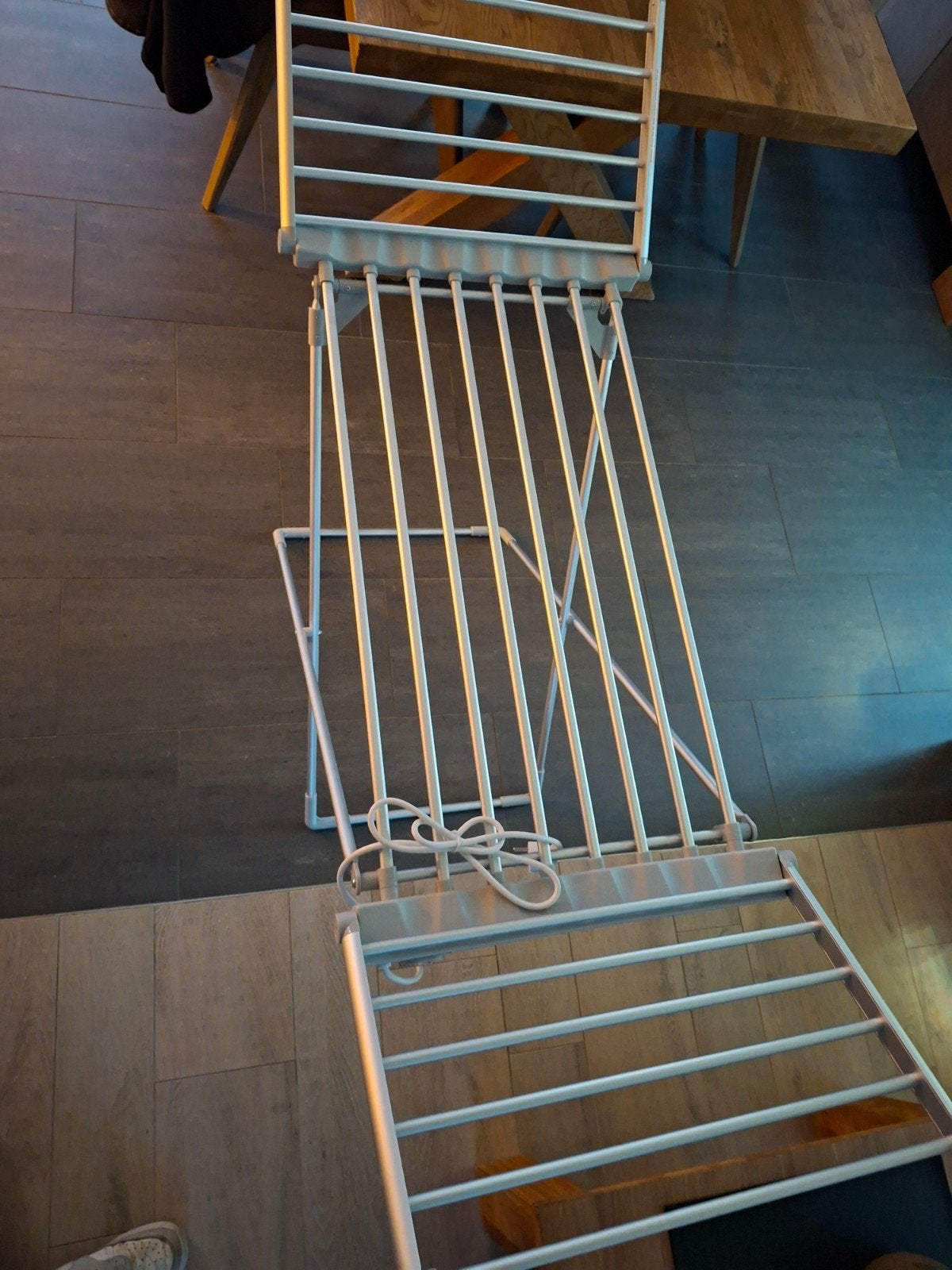Elektrisch droogrek, Ophalen