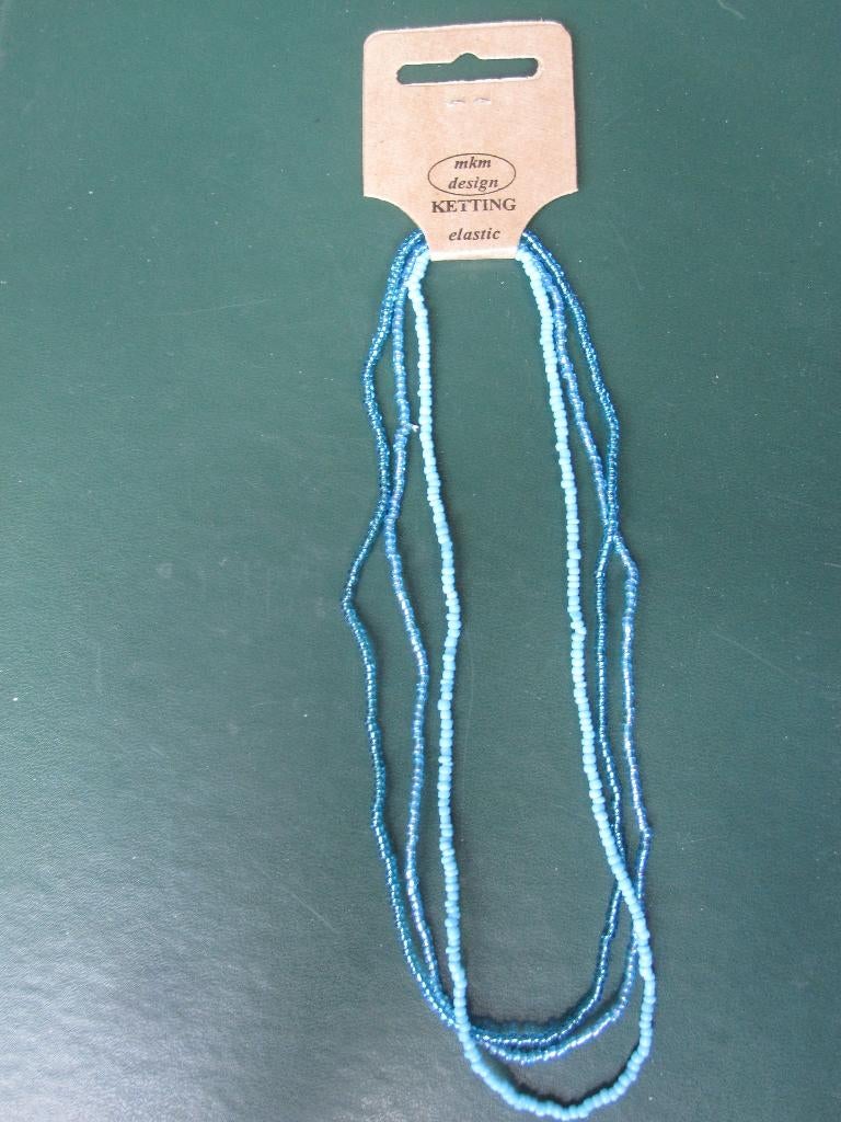 3 couleurs différentes de chaînes élastiques bleues (nouveau, Enlèvement ou Envoi, Neuf, Bleu, Autres matériaux