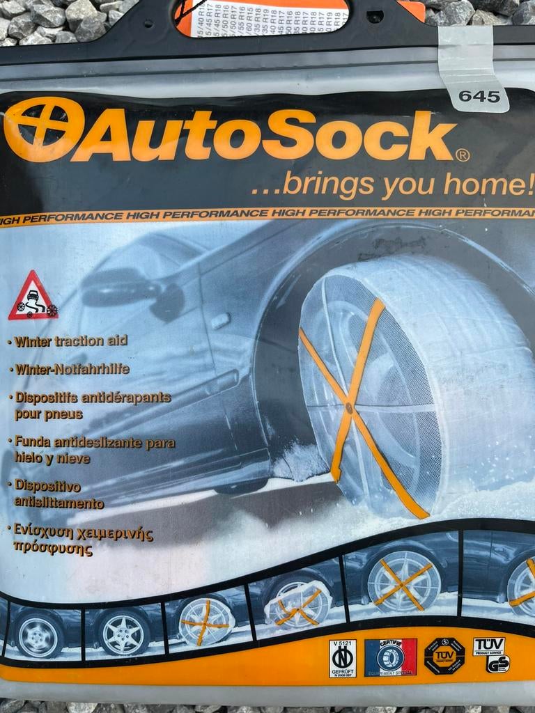 Autosock chaussettes à neige neuves, Enlèvement, Neuf
