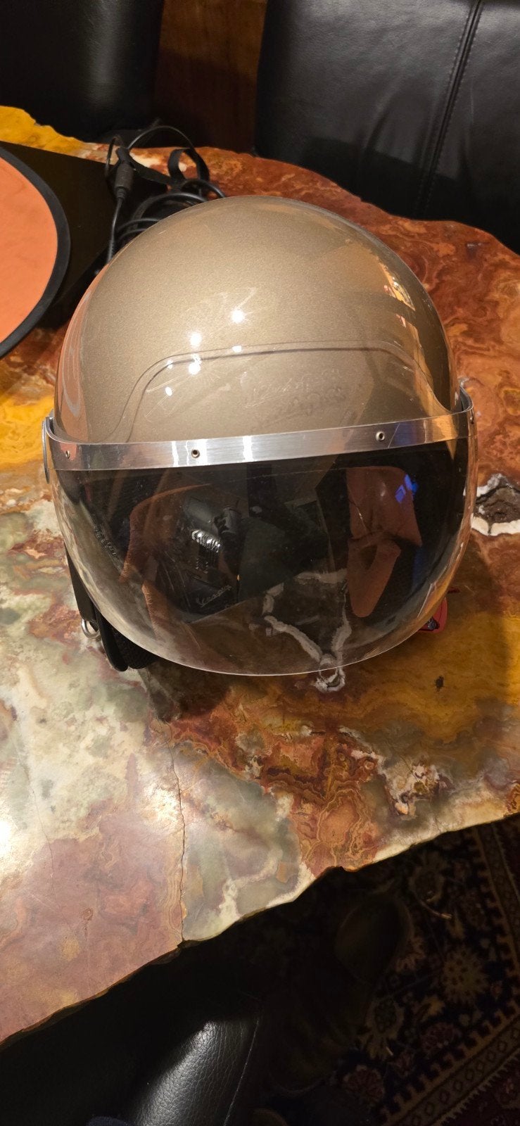 Vespa helm medium rookvrij, Fietsen en Brommers, Ophalen of Verzenden, Medium