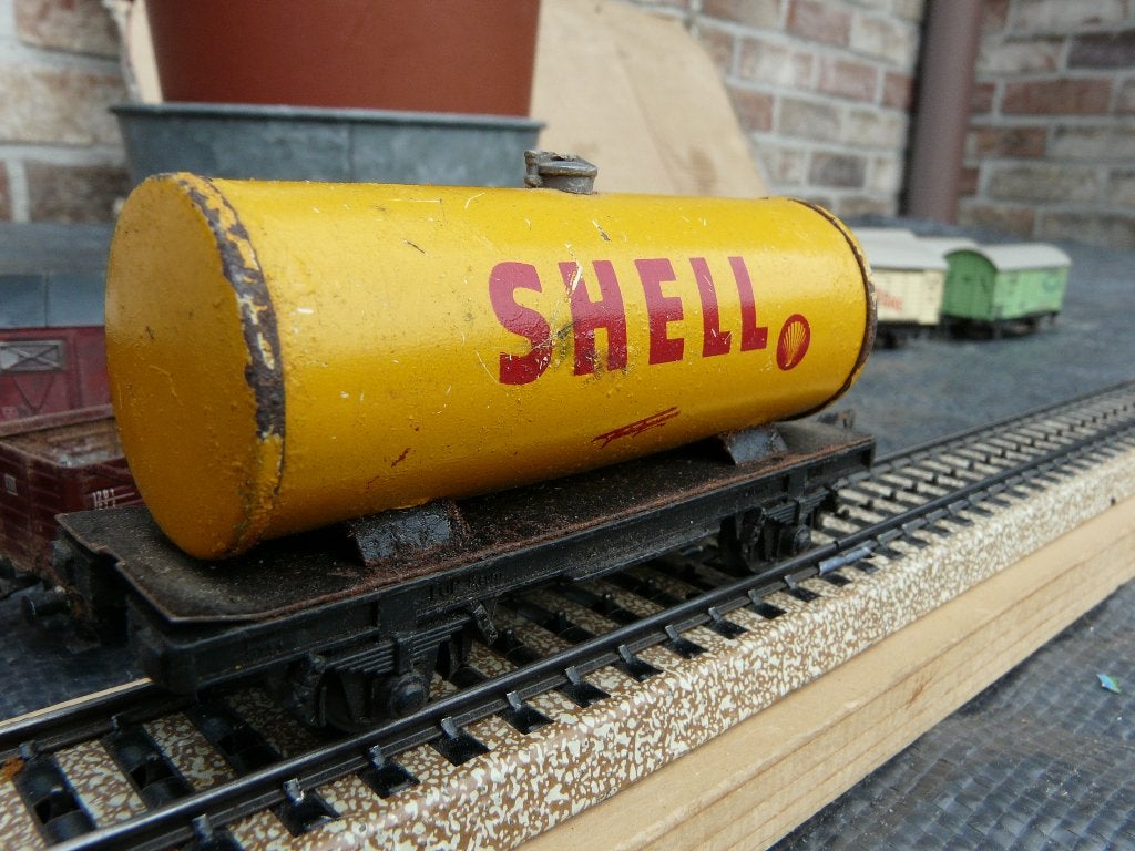 2 x Ancien wagon-chaudière Shell en métal Fleischmann, Analogique, Fleischmann, Wagon, Enlèvement