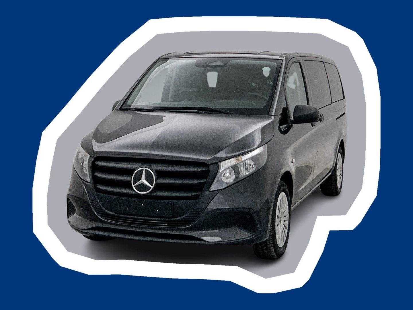 Mercedes-Benz Vito 116 CDI L2 Pro Tourer 9 Persoons Schuifde, Automaat, Zwart, Mercedes-Benz, Bedrijf