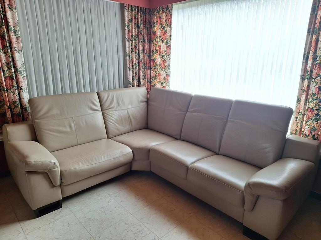 Hoekzetel en 1 relaxdeel, Ophalen, Gebruikt, Leer