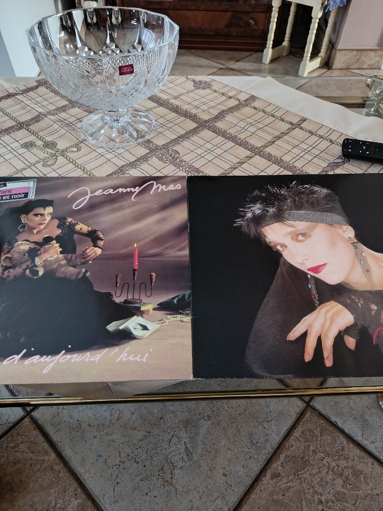 Lot de 2 LP Jeanne mas, Enlèvement ou Envoi, Pop, Utilisé, LP