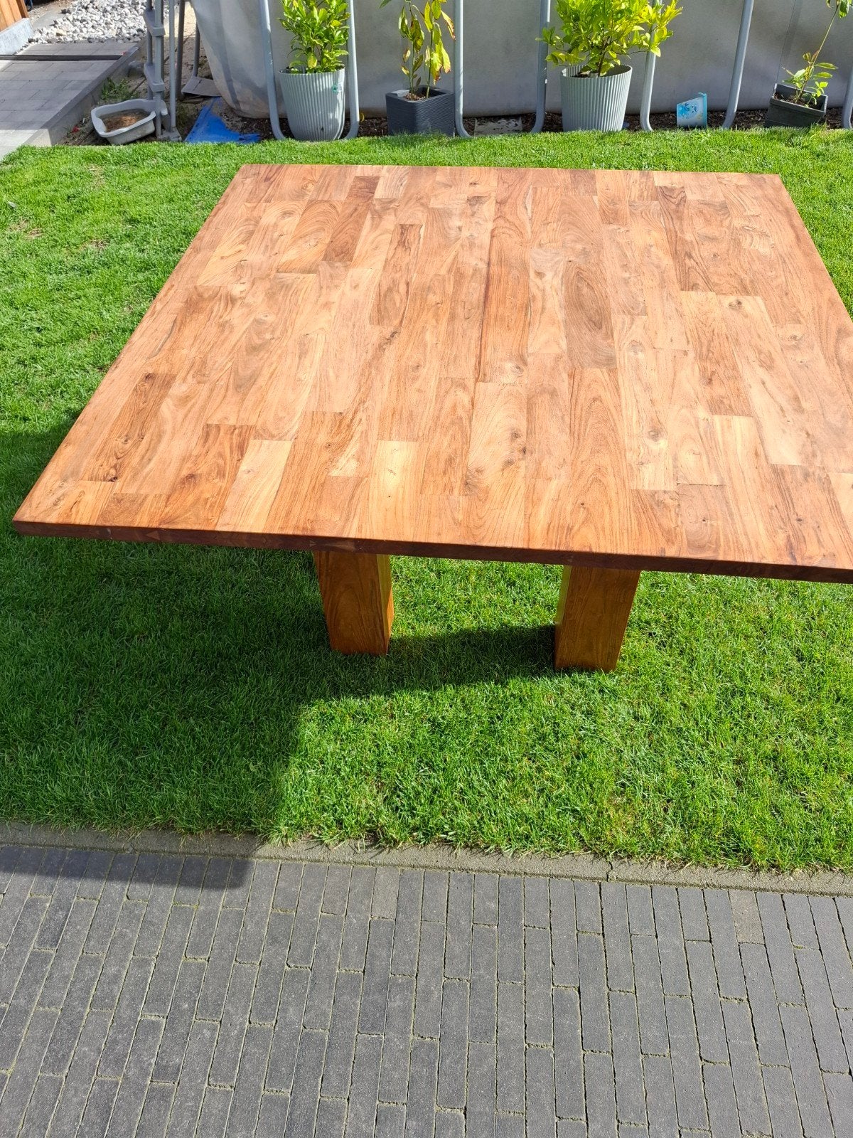 eettafel teak, Tuin en Terras, Ophalen
