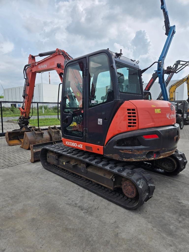 Kubota KX080, Ophalen, Graafmachine