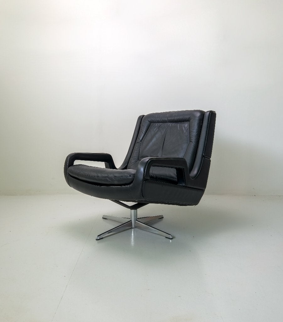 Chaise pivotante Carl Straub — Années 60/70, 75 à 100 cm, Vintage mid century, Comme neuf, Enlèvement