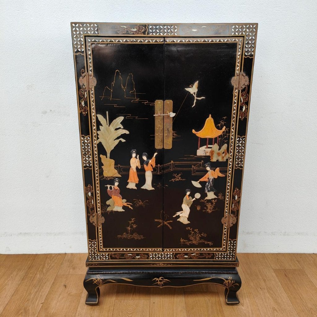 Vintage Chinese bruidskast servieskast buffetkast Chinoise, Ophalen of Verzenden, Gebruikt