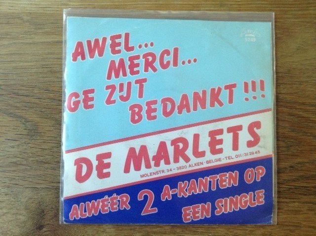single de marlets, En néerlandais, Enlèvement ou Envoi, Housse de protection extérieure, 7 inch