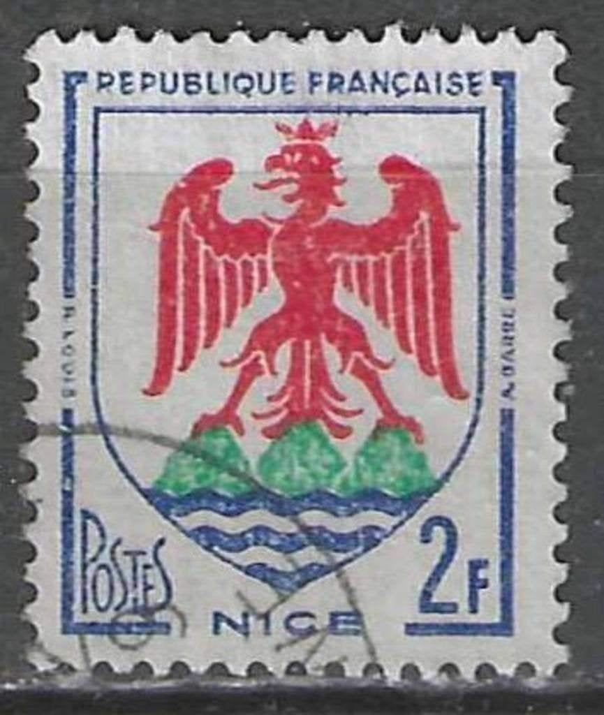 Frankrijk 1958 - Yvert 1184 - Provinciewapens (ST), Verzenden, Gestempeld