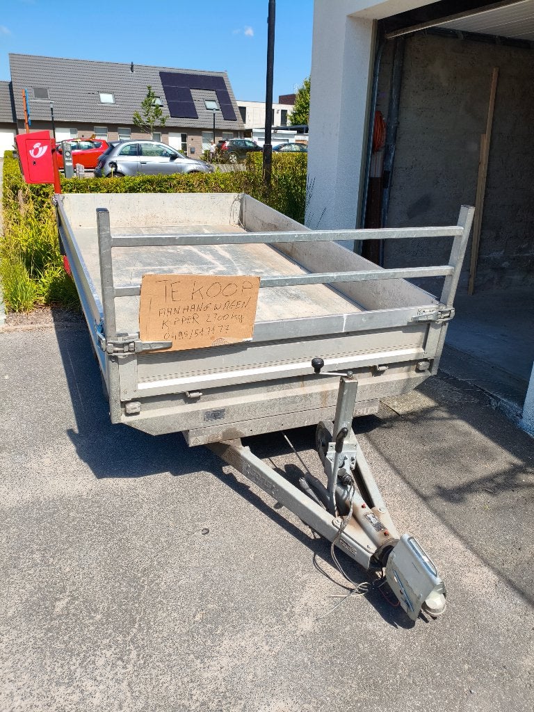 Aanhangwagen kipper, Ophalen, Gebruikt