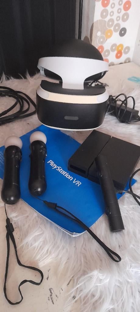 Casque virtuel avec 2 manettes, Enlèvement ou Envoi, Comme neuf, Avec 2 manettes, Original