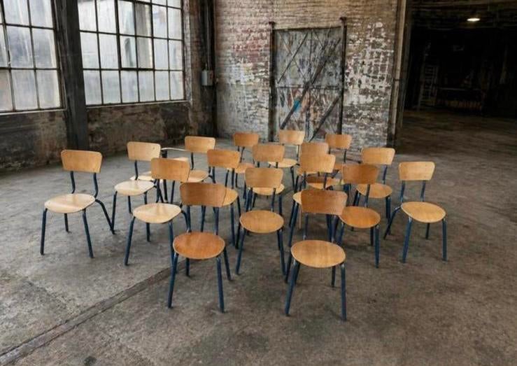 Mooi lot schoolstoelen kinderen, Diversen, Schoolbenodigdheden, Gebruikt, Ophalen