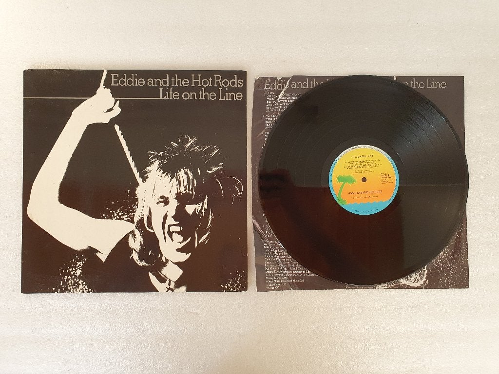 LP Eddie and The Hot Rods - Life on the Line, Ophalen of Verzenden, Gebruikt, LP