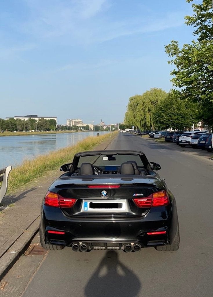 Bmw M4 Cabrio Belgishe wagen 56500km Carpass, Automaat, Dealer onderhouden, Achterwielaandrijving, Cabriolet