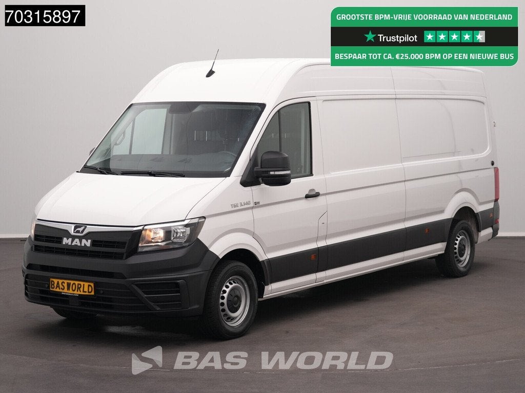 MAN TGE 3.140 L4H3 Klima Tempomat Kamera Parkensensoren Euro, Auto's, Stof, Gebruikt, Euro 6, 4 cilinders