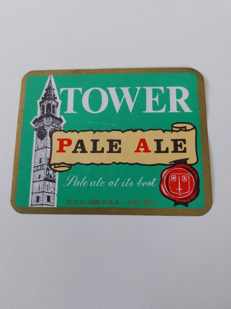 Bieretiket Tower Pale Ale De Gheest Aalst, Ophalen of Verzenden, Gebruikt