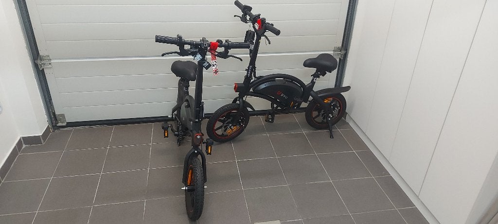 Mini vélo électrique pliable DYU D3F+chargeur et accessoires, Vélos & Vélomoteurs, Neuf, Autres marques, Enlèvement, Partiellement pliable