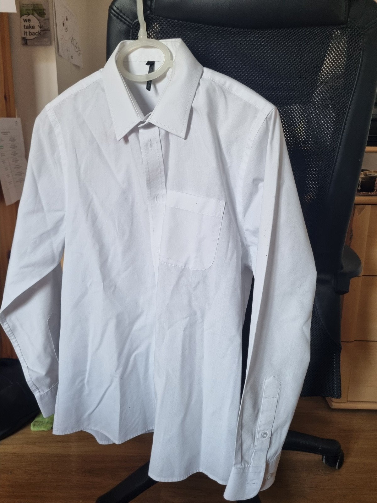 Chemise blanche hôtellerie, Kleding | Heren, Overhemden, Ophalen, Blauw