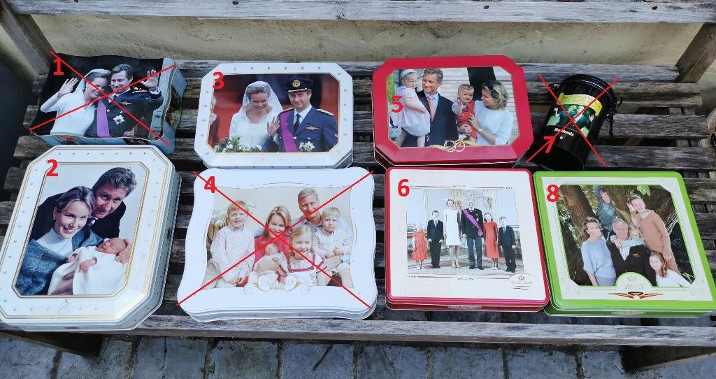 Blikken dozen Belgisch koningshuis Delacre Rombouts, Ophalen of Verzenden, Zo goed als nieuw