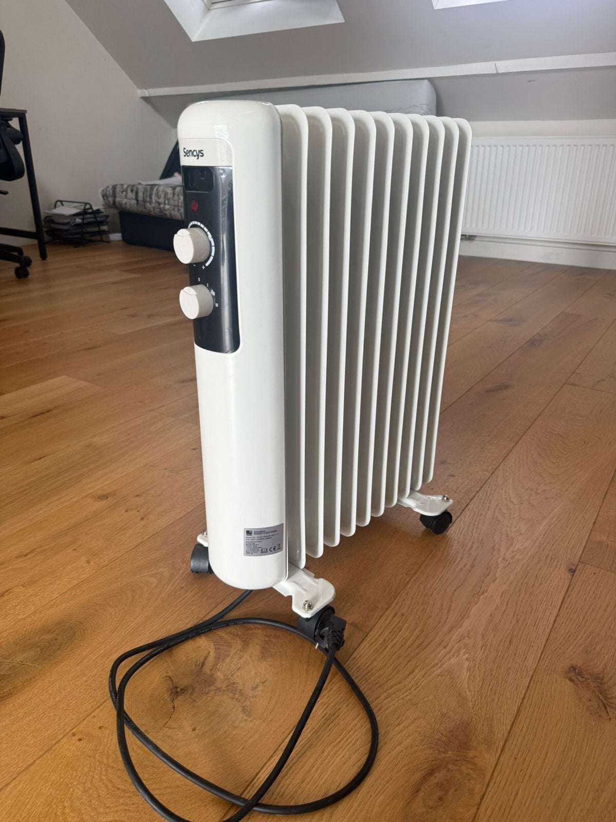 Sencys Olieradiator 2500W – Elektrische Radiator, Ophalen, 30 tot 80 cm, Radiator, Zo goed als nieuw
