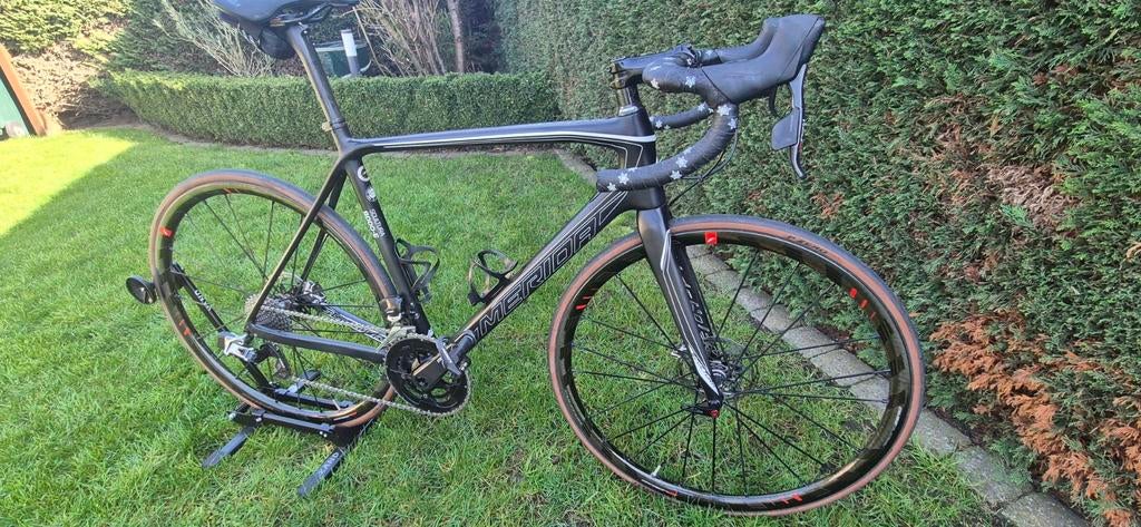 MERIDA SCULTURA 9000 E  SRAM RED ETAP S/M, Fietsen en Brommers, Ophalen, Carbon