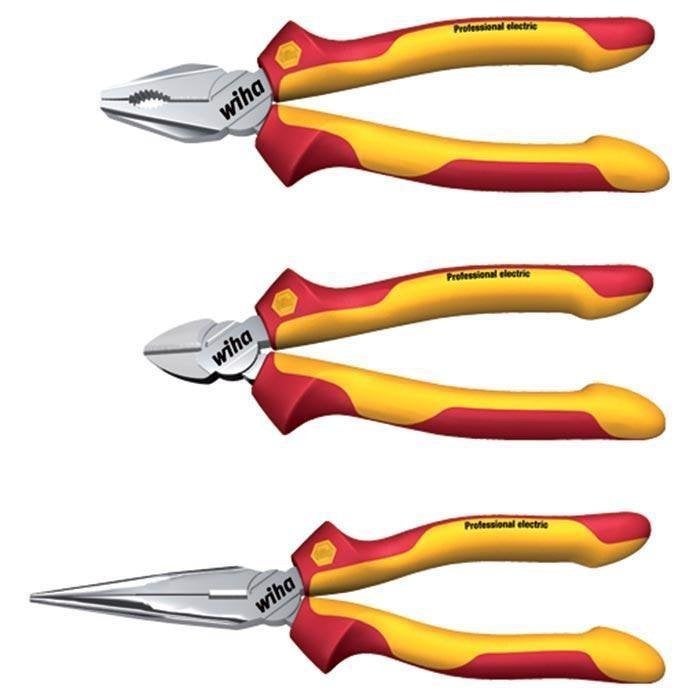 Tangenset 3-delig knip/combi/punt-tang Professional lectric, Envoi