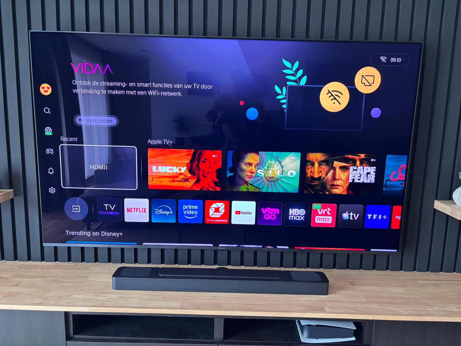 Hisense 75 inch tv Mini-LED 75U8Q, Ophalen, Zo goed als nieuw, LED