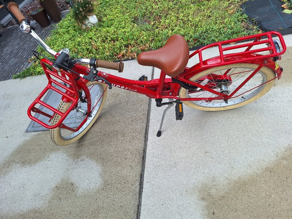 Rode kinderfiets 20 inch Supersuper Cooper, Frein à rétropédalage, Enlèvement, Utilisé, Supersuper