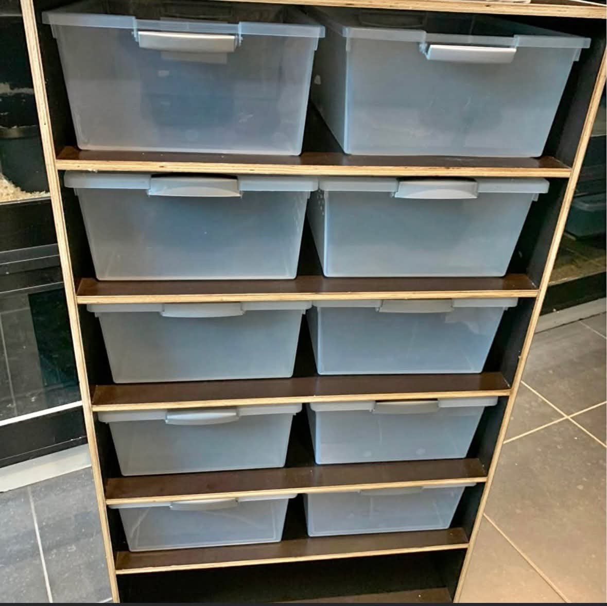 Betonplex rack inclusief warmtekabels, Dieren en Toebehoren, Ophalen, Zo goed als nieuw