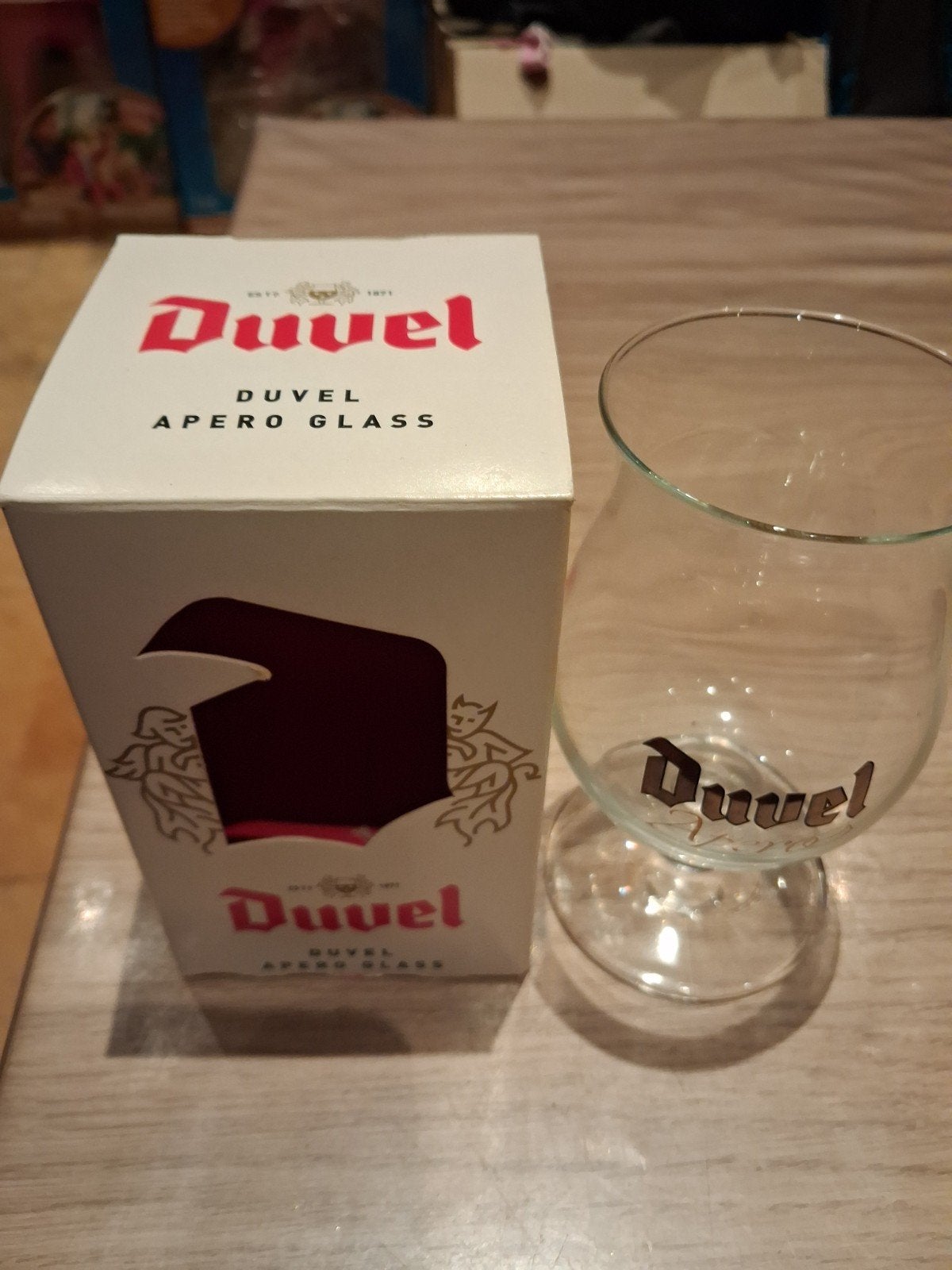 Duvel glas Apero, Verzamelen, Ophalen of Verzenden, Nieuw, Bierglas