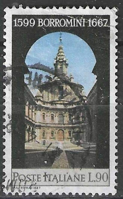 Italie 1967 - Yvert 982 - Francesco Borromini - 90 l. (ST), Verzenden, Gestempeld