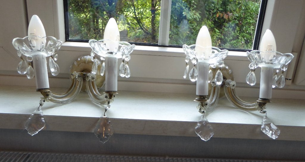 2 x wandverlichting met belletjes, Ophalen, Gebruikt