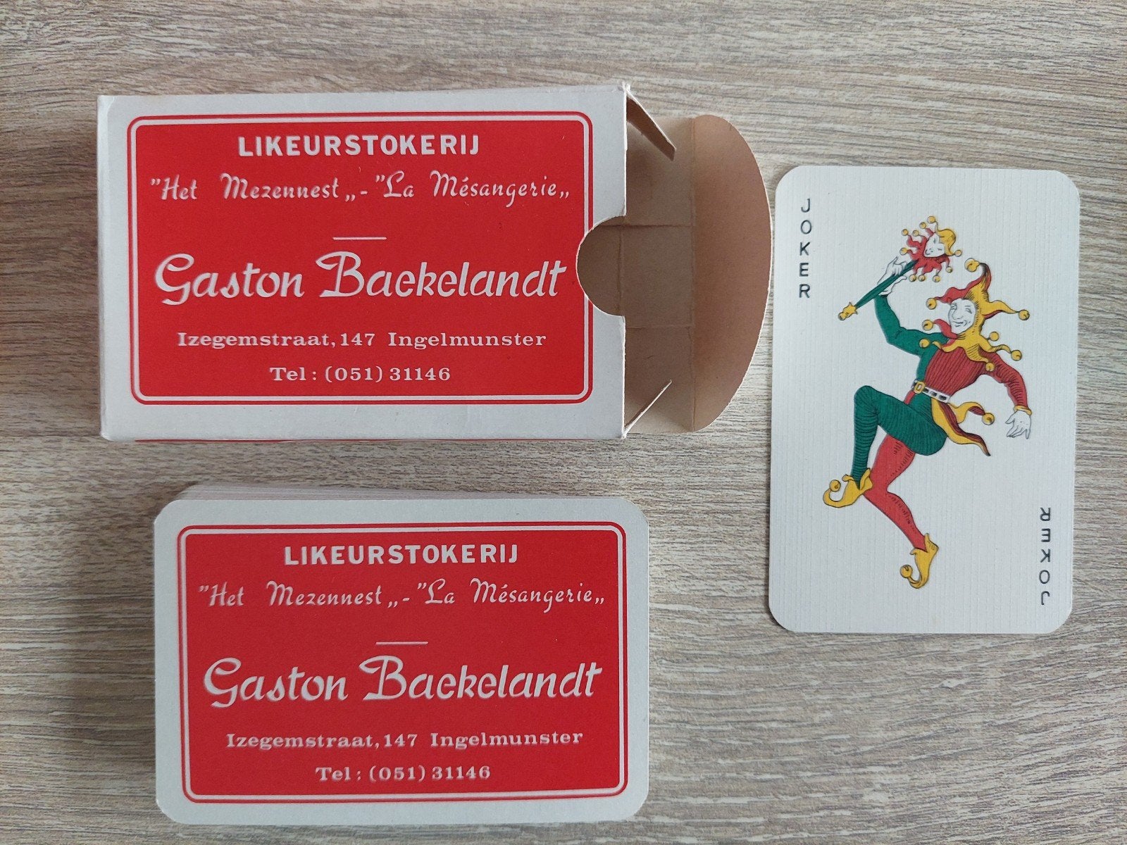 speelkaarten likeur stokerij, Verzamelen, Ophalen of Verzenden, Zo goed als nieuw, Speelkaart(en)