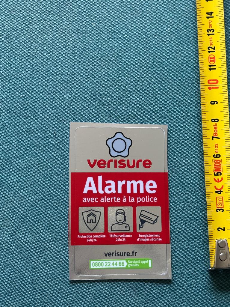 Verisure alarme autocollant, Bricolage & Construction, Enlèvement ou Envoi, Neuf, Autres types