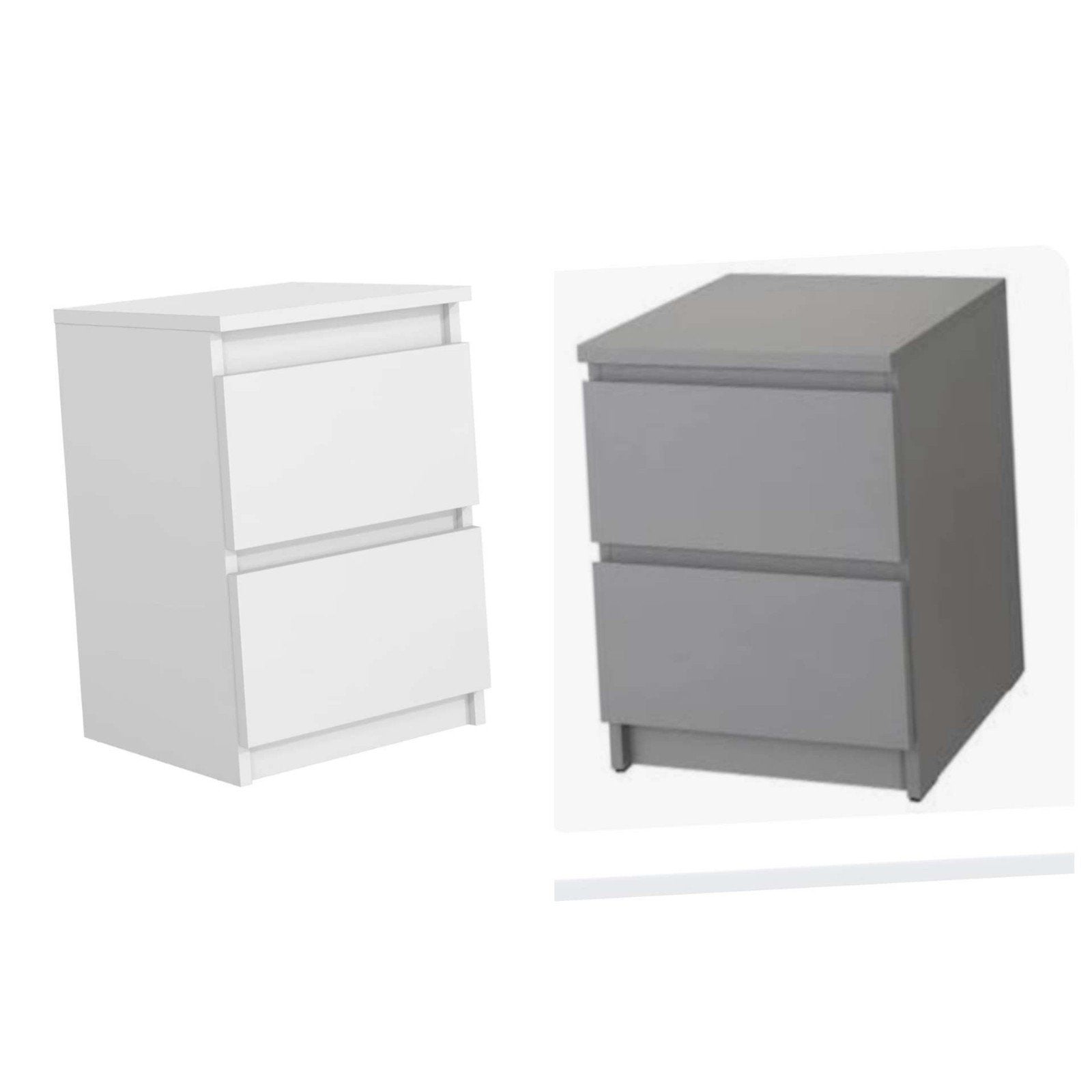 2 x commode, table de chevet, IKEA MALM, Enlèvement, Utilisé