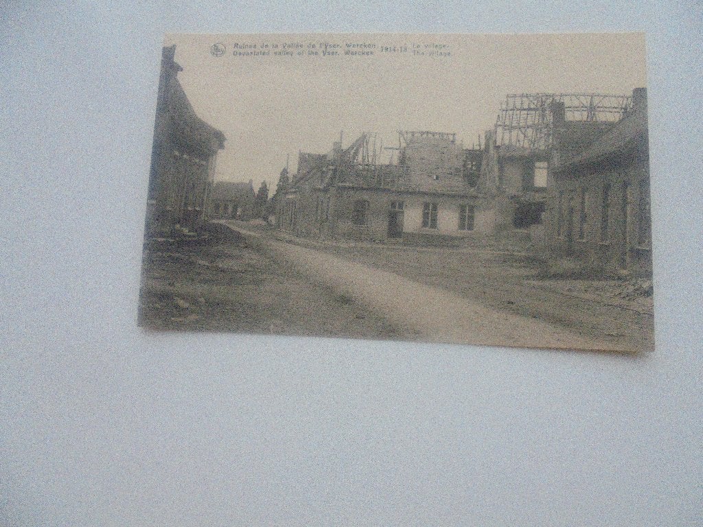 yser-wercken ruines 1914-18-het dorp, Collections, Envoi, Avant 1920, Non affranchie, Flandre Occidentale