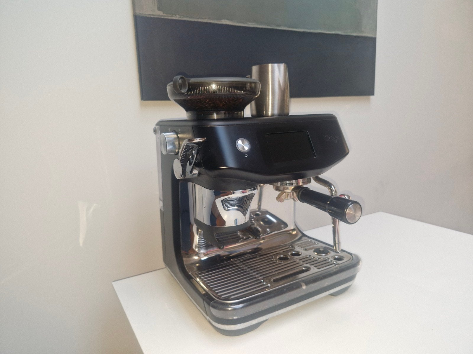 Sage Barista Touch Impress (Black Truffle), Machine à espresso, Réservoir d'eau amovible, Enlèvement ou Envoi, Café en grains