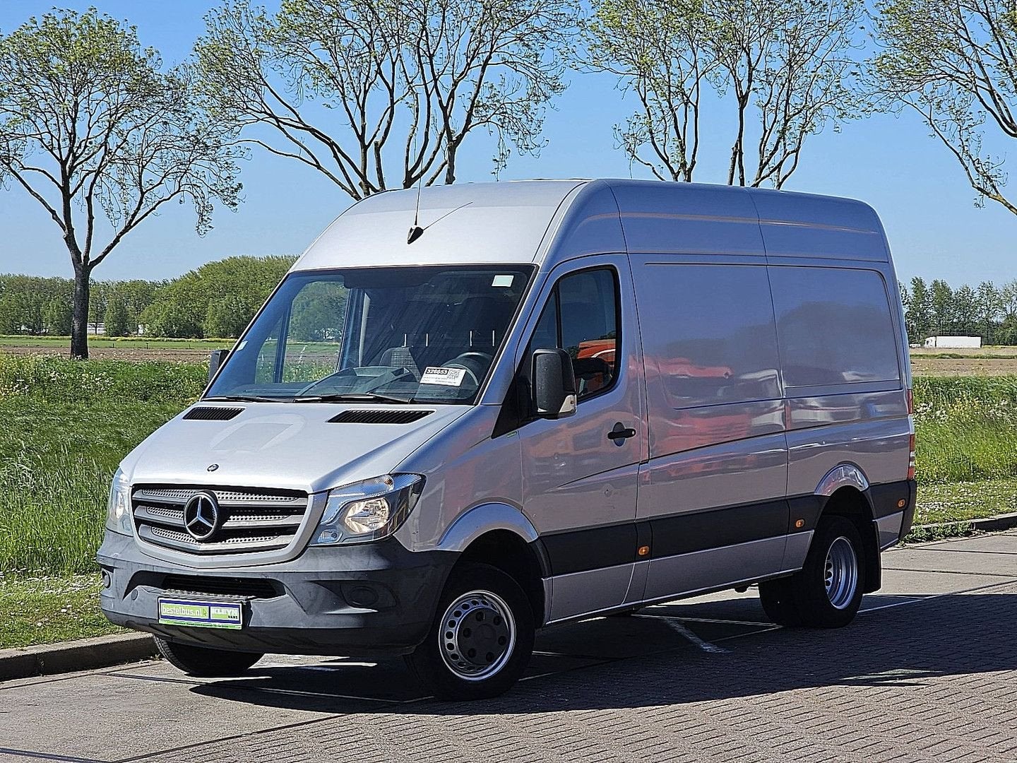 Mercedes-Benz SPRINTER 516 L2H2 Dubbellucht Airco N1 163Pk E, Auto's, Metaalkleur, Mercedes-Benz, Bedrijf, Zilver of Grijs