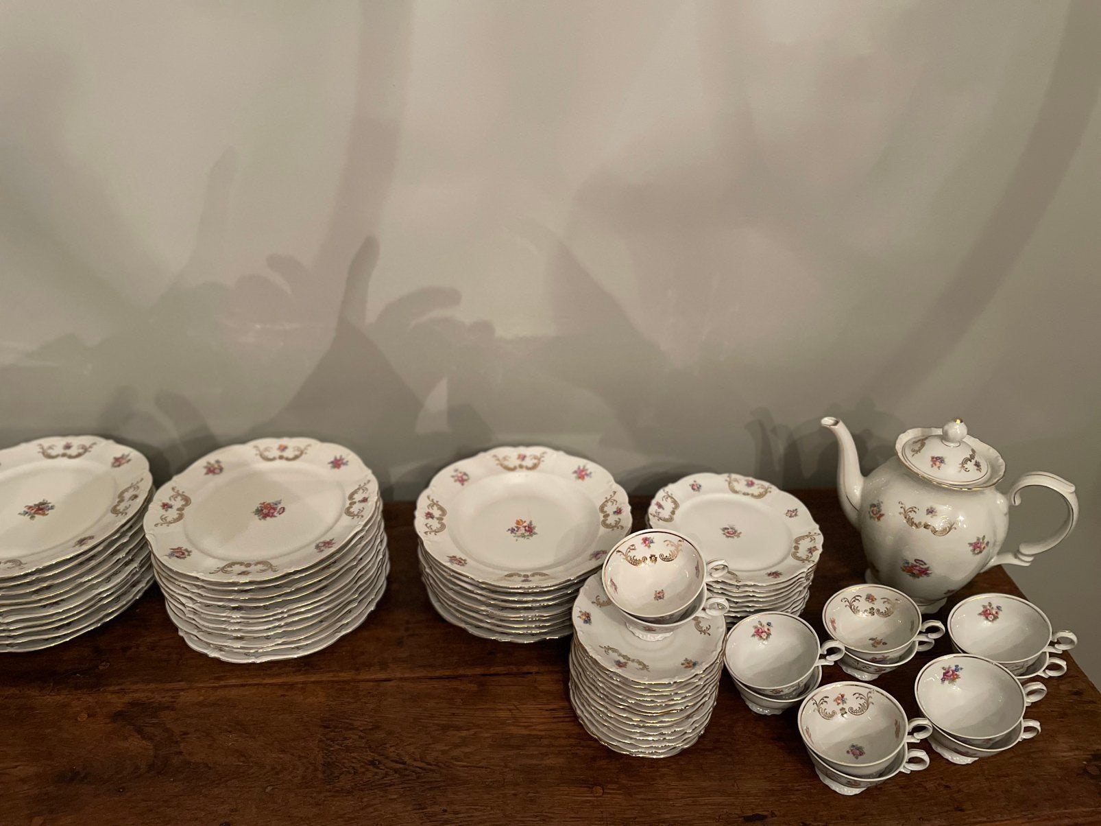 Wit porcelaine servies “ Bareuther” Bavaria vanaf 1,00€, Enlèvement