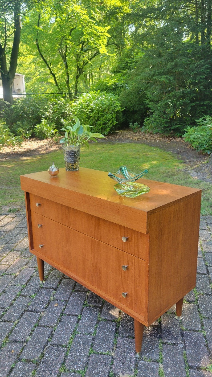 Vintage dressoir / ladenkast met spiegel / jaren 60, Huis en Inrichting, Kasten | Dressoirs, Ophalen